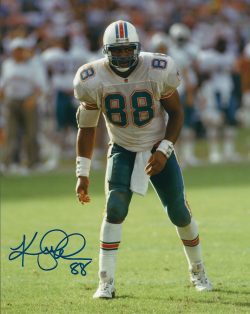 Autographed KEITH JACKSON  8X10 Miami Dolphins  photo