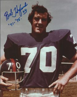 AUTOGRAPHED BOB HYLAND 8X10 New York Giants Photo