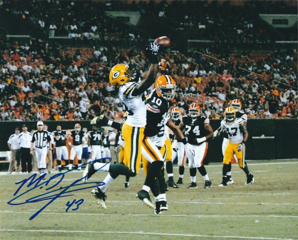 Autographed M.D. JENNINGS 8X10 Green Bay Packers Photo