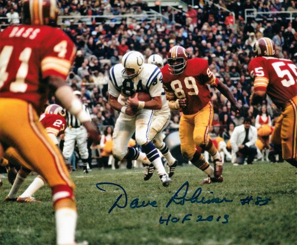Autographed Dave Robinson 8X10 photo Washington Redskins with COA