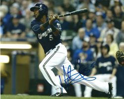 AUTOGRAPHED HECTOR GOMEZ 8X10 Milwaukee Brewers Photo