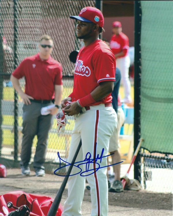 AUTOGRAPHED ANGELYNIS NINA 8X10 Philadelphia Phillies Photo