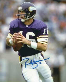 Autographed RICH GANNON 8X10 Minnesota Vikings Photo