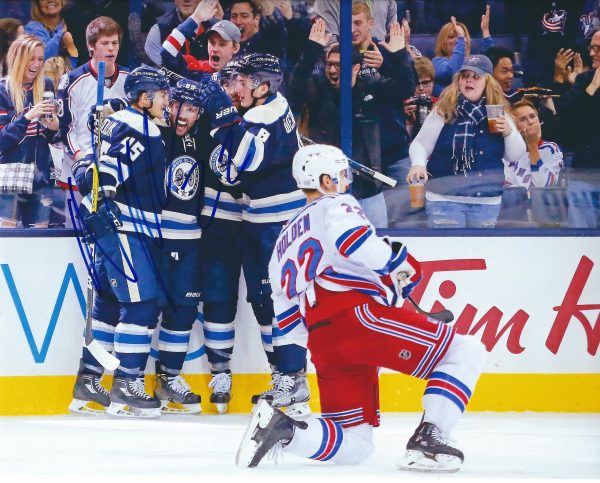 Autographed NICK HOLDEN  8X10 New York Rangers Photo