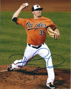 AUTOGRAPHED  BRAD BRACH 8X10 Baltimore Orioles Photo