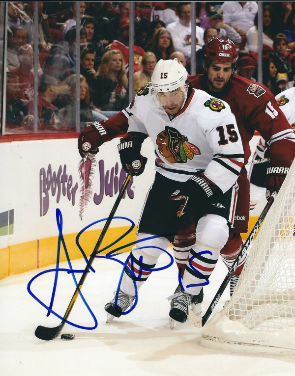 Autographed ANDREW BRUNETTE 8X10 Chicago Blackhawks Photo