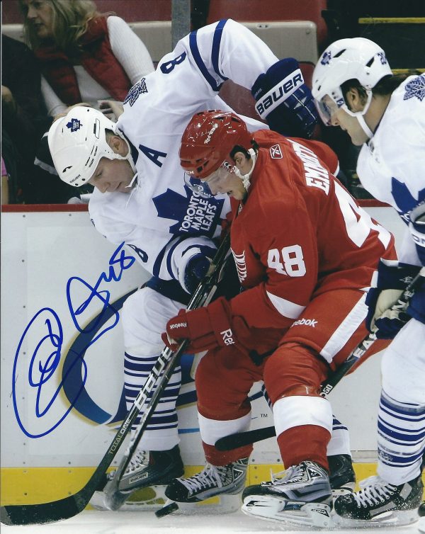Autographed CORY EMMERTON 8X10 Detroit Red Wings Photo
