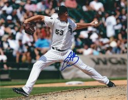 AUTOGRAPHED ERIC SURKAMP  8X10 Chicago White Sox Photo