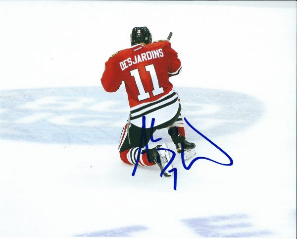 Autographed ANDREW DESJARDINS 8X10 Chicago Blackhawks Photo