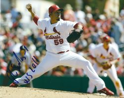 AUTOGRAPHED FERNANDO SALAS 8X10 St. Louis Cardinals photo