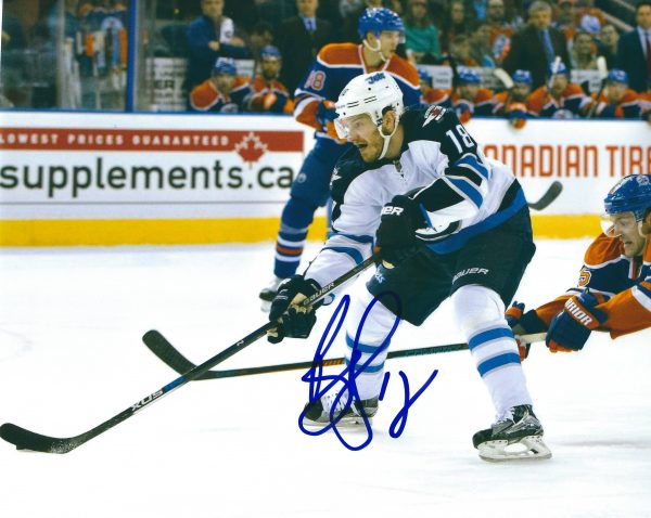 Autographed BRYAN LITTLE 8X10 Winnipeg Jets Photo
