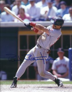 AUTOGRAPHED PHIL PLANTIER 8X10 Boston Red Sox photo