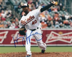 AUTOGRAPHED  WESLEY WRIGHT 8X10 Baltimore Orioles Photo