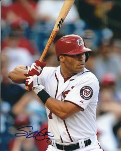 Autographed SCOTT HAIRSTON 8X10 Washington Nationals Photo
