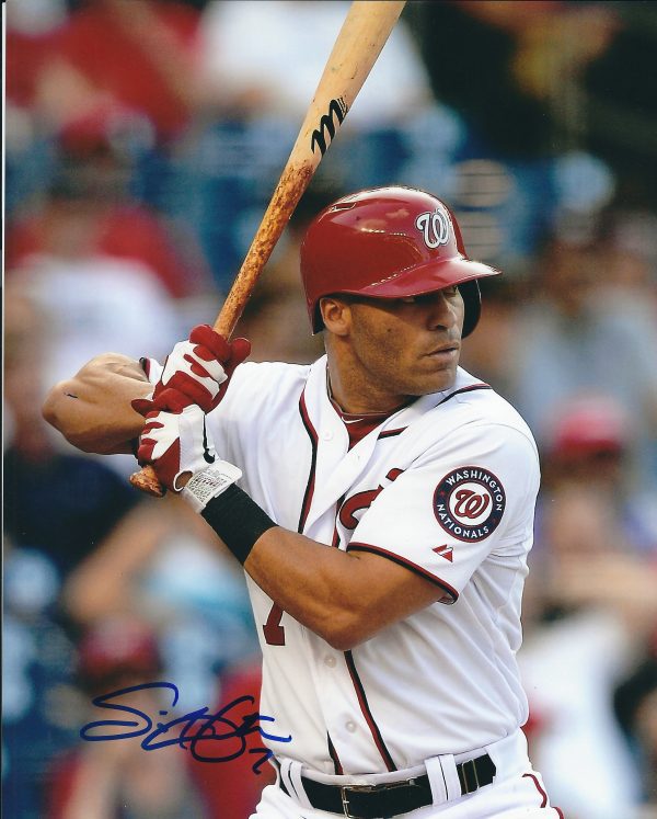 Autographed SCOTT HAIRSTON 8X10 Washington Nationals Photo