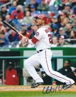 Autographed CLINT ROBINSON 8X10 Washington Nationals Photo