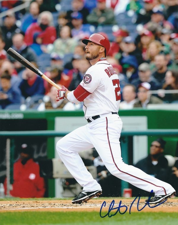 Autographed CLINT ROBINSON 8X10 Washington Nationals Photo