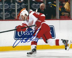 Autographed IAN WHITE 8X10 Detroit Red Wings Photo