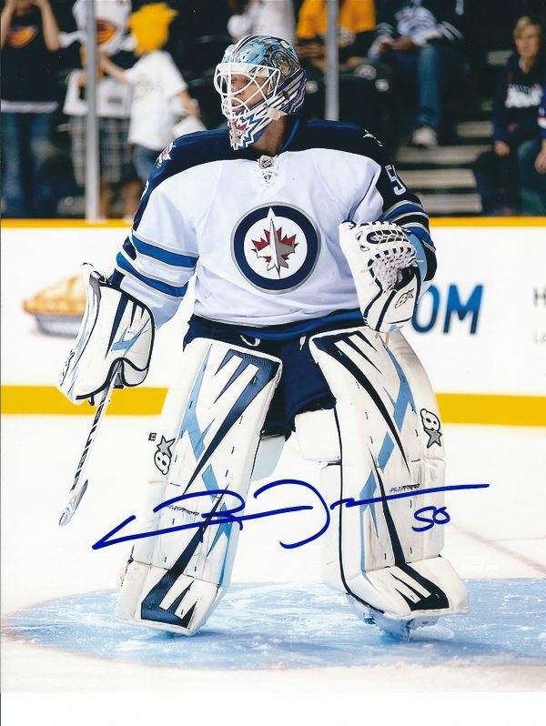 Autographed CHRIS MASON 8X10 Winnipeg Jets Photo