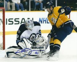 Autographed CHRIS MASON 8X10 Winnipeg Jets Photo