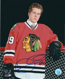 Autographed DYLAN OLSEN 8X10 Chicago Blackhawks Photo