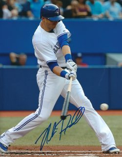 AUTOGRAPHED NOLAN REIMOLD  8X10 Toronto Blue Jays Photo
