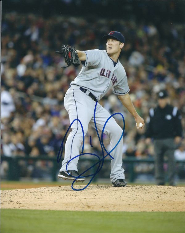 AUTOGRAPHED NICK HAGADONE 8X10 Cleveland Indians Photo