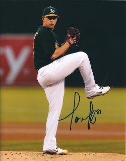 AUTOGRAPHED TOMMY MILONE 8X10 Oakland A's Photo