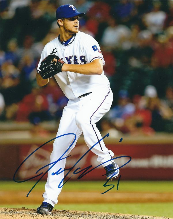 AUTOGRAPHED JUSTIN GRIMM 8X10 Texas Rangers Photo