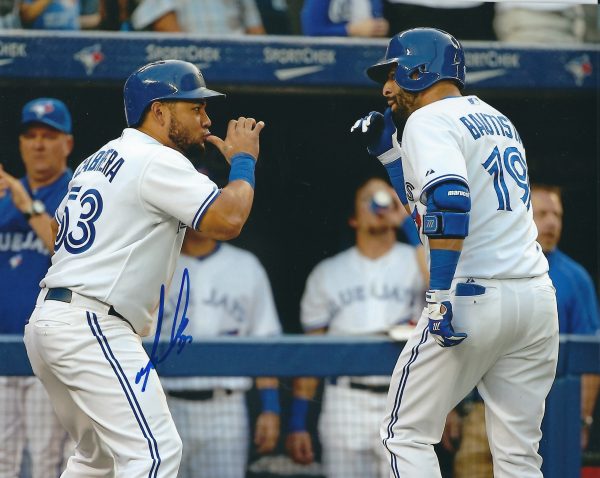 AUTOGRAPHED MELKY CABRERA  8X10 Toronto Blue Jays Photo