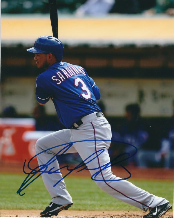 AUTOGRAPHED LUIS SARDINAS 8X10 Texas Rangers Photo