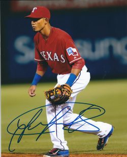 AUTOGRAPHED LUIS SARDINAS 8X10 Texas Rangers Photo