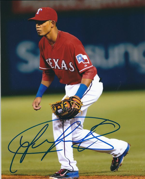 AUTOGRAPHED LUIS SARDINAS 8X10 Texas Rangers Photo