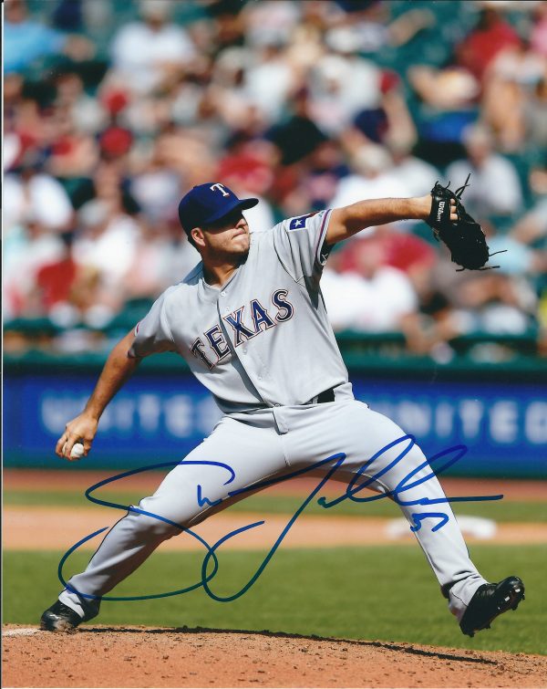 AUTOGRAPHED SHAWN TOLLESON 8X10 Texas Rangers Photo