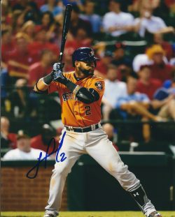 AUTOGRAPHED JONATHAN VILLAR 8X10 Houston Astros Photo