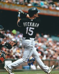 AUTOGRAPHED GORDON BECKHAM  8X10 Chicago White Sox Photo