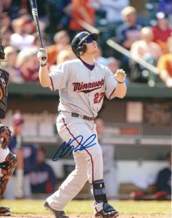 AUTOGRAPHED CHRIS PARMELEE 8X10 Minnesota Twins photo