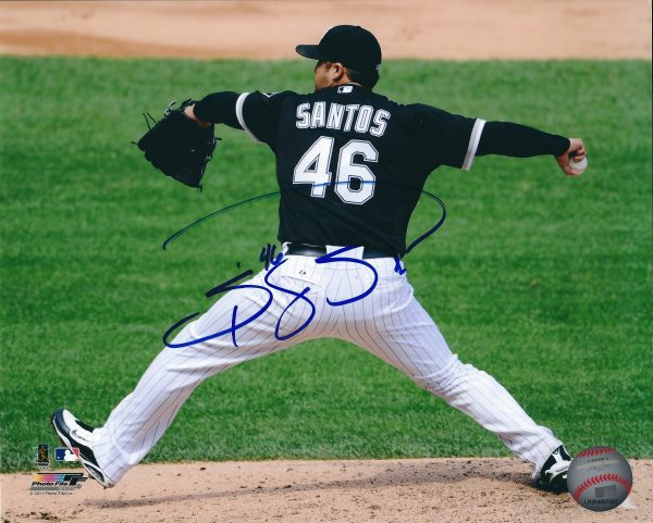 AUTOGRAPHED SERGIO SANTOS  8X10 Chicago White Sox Photo
