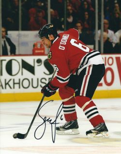 Autographed SEAN O'DONNELL 8X10 Chicago Blackhawks Photo