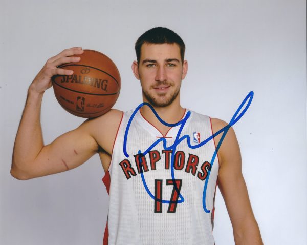 Autographed JONAS VALANCIUNAS 8x10 Toronto Raptors photo