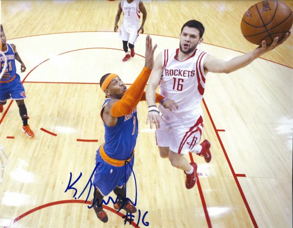 Autographed KOSTAS PAPANIKOLAOU 8X10 Houston Rockets Photo