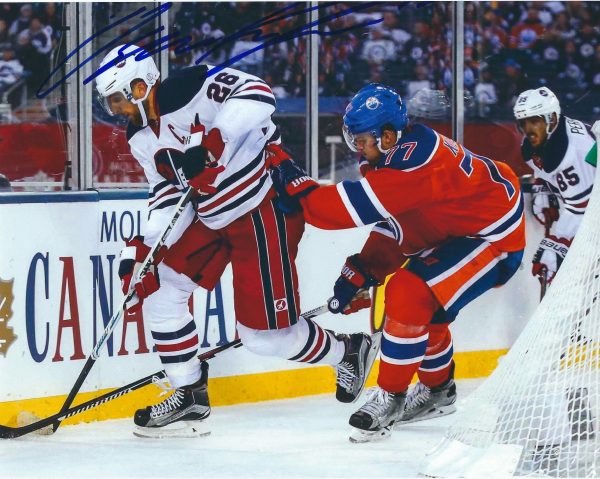 Autographed OSCAR KLEFBOM 8X10 Edmonton Oilers Photo