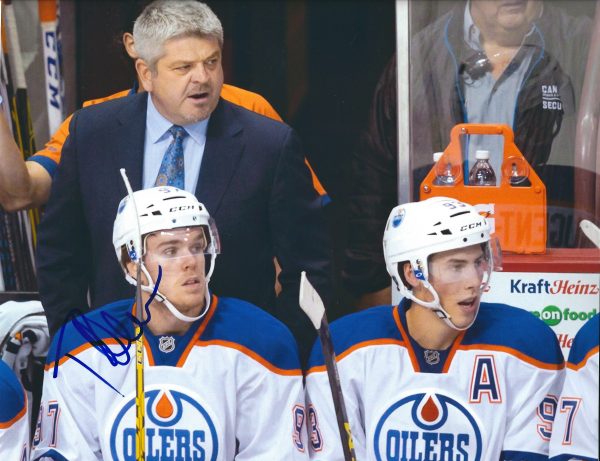 Autographed TODD MCLELLAN 8X10 Edmonton Oilers Photo