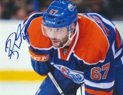 Autographed  BENOIT POULIOT 8X10 Edmonton Oilers Photo