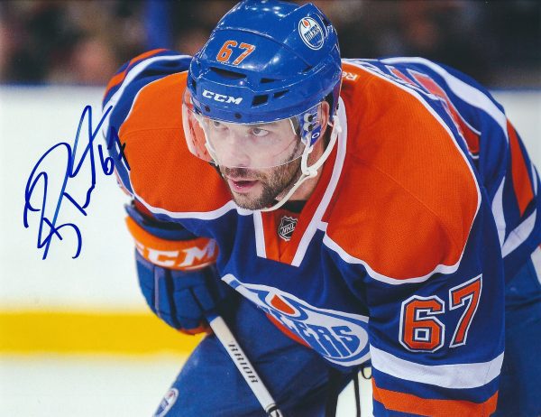 Autographed  BENOIT POULIOT 8X10 Edmonton Oilers Photo