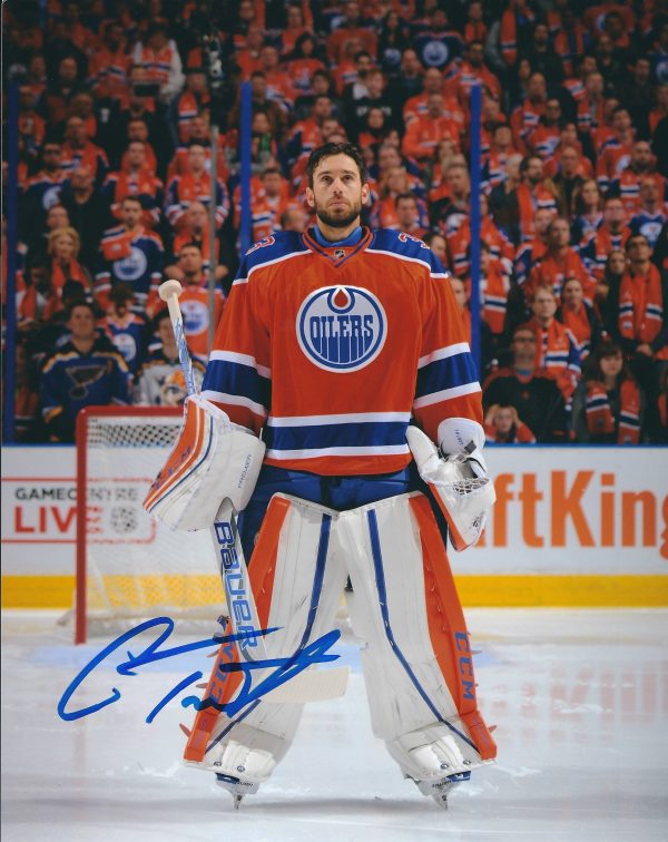Autographed CAM TALBOT 8X10 Edmonton Oilers Photo