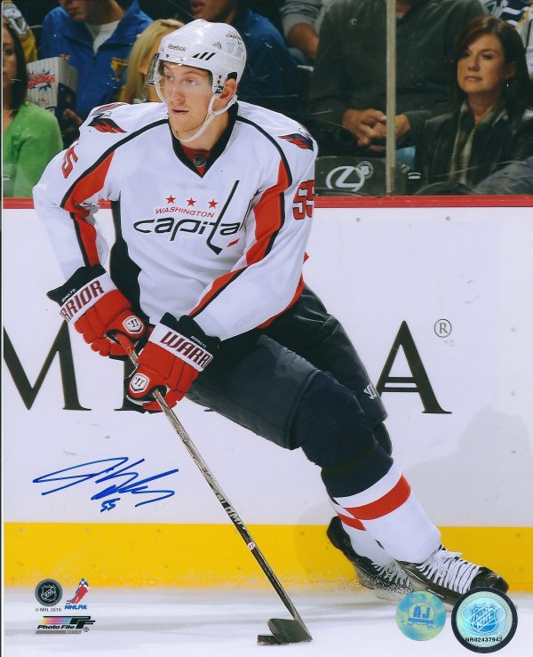 Autographed JEFF SCHULTZ 8X10 Washington Capitals photo.
