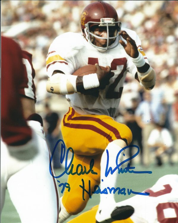 Autographed CHARLES WHITE 8X10 USC photo