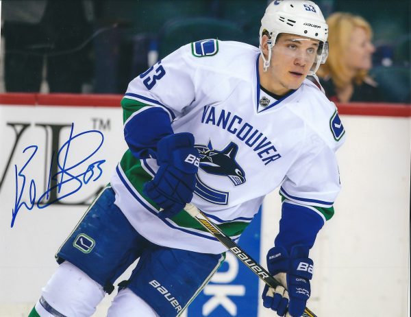 Autographed BO HORVAT 8X10 Vancouver Canucks Photos