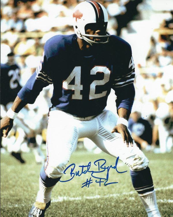 Autographed BUTCH BYRD 8X10 Buffalo Bills Photo